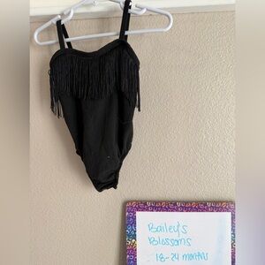 Black Fringe Swimsuit